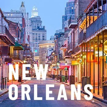 Private jet charter to New Orleans, Louisiana
