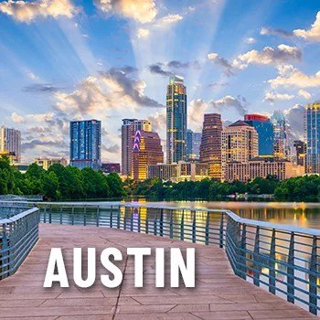 Private jet charter to Austin, Texas
