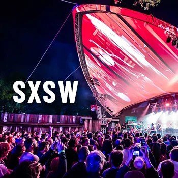 SXSW private jet charter tile - Austin, Texas